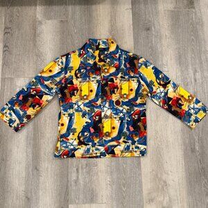 90s KAKTUS Women Small Artsy Blazer Pablo Picasso  S